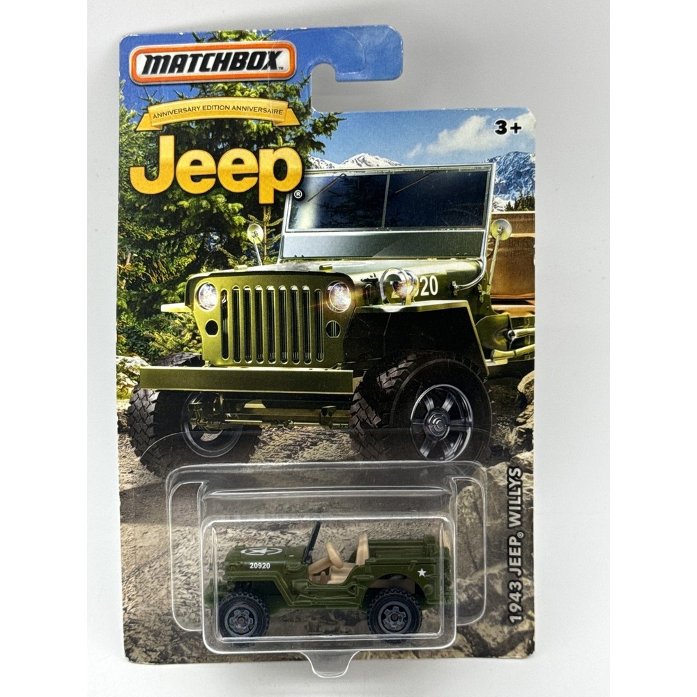 Matchbox Jeep Willys Die Cast Model Military Vehicle Green Limited Edition